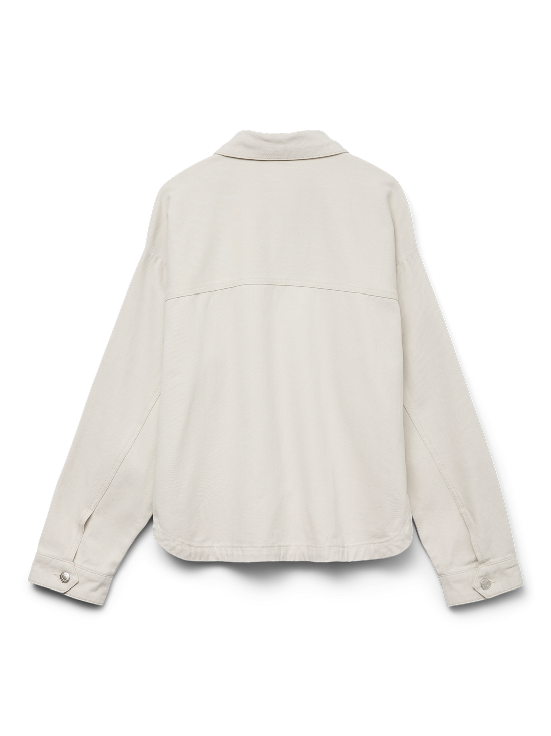 Vmjamie Ls Denim Shacket Mix Ga Noos Offwhite