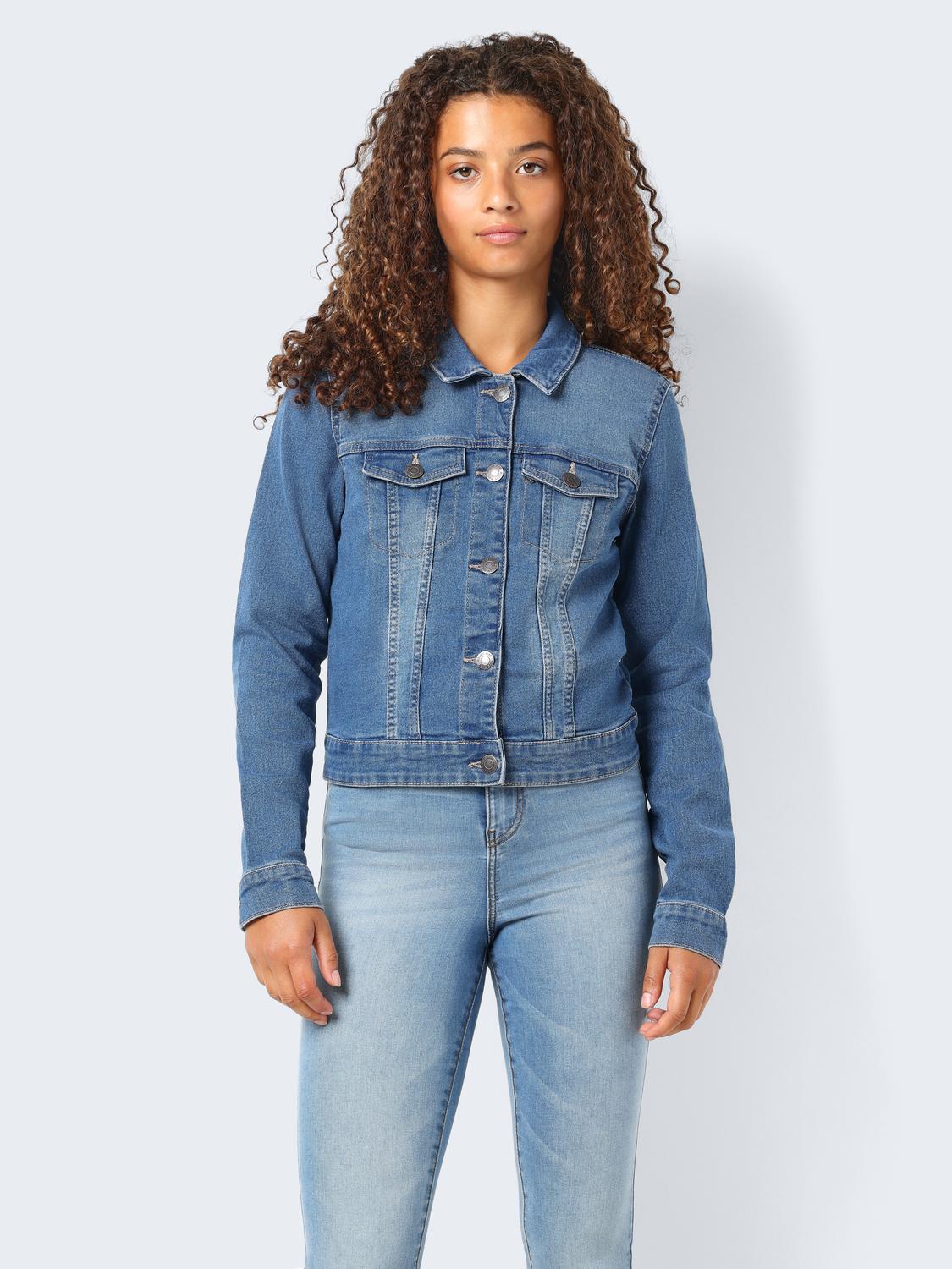 NMDEBRA L/S BLUE DENIM JACKET NOOS Medium Blue Denim