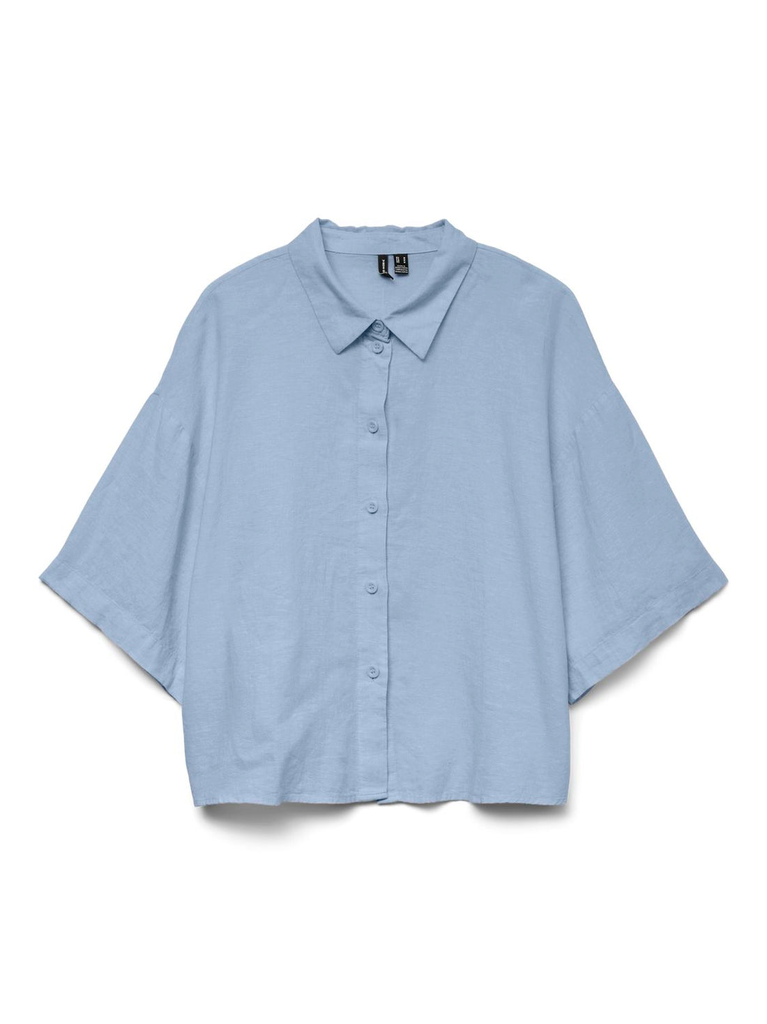 Vmlinn 2/4 Short Shirt Wvn Noos Blå