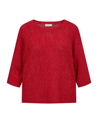 Fqtapper-Pullover Rød