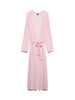 Vmesther Aop Ls Long Belt Cardigan Jrs Rosa