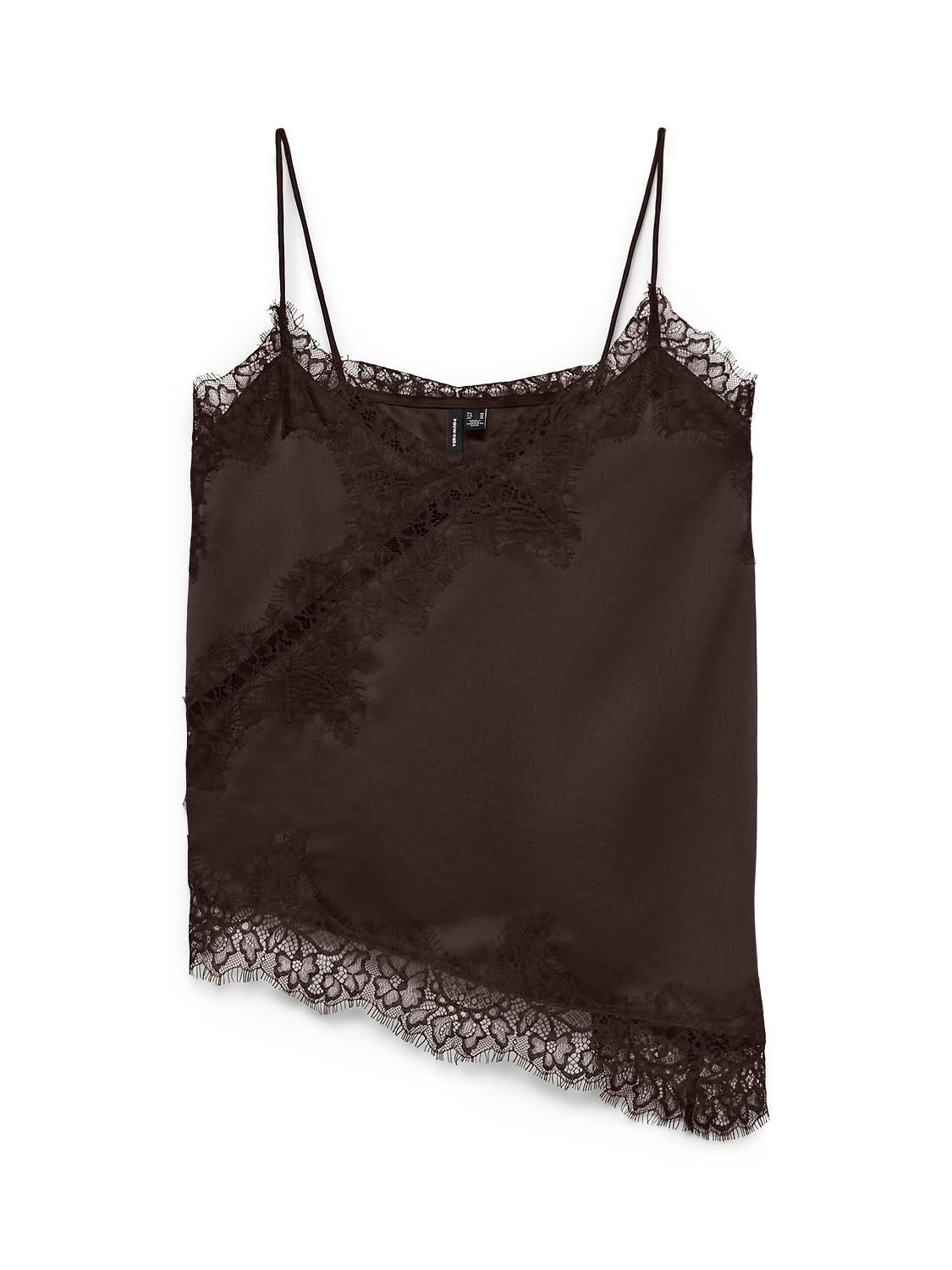 Vmnovi Lace Singlet Wvn Noos Brun