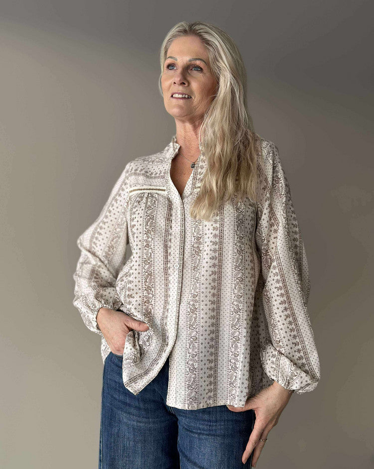 NATHALIA BLUSE Beige