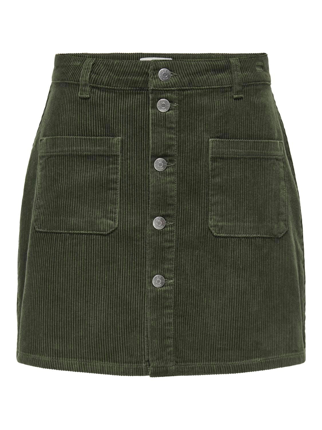 Jdyshiraz Corduroy Skirt Pnt Noos Grønn