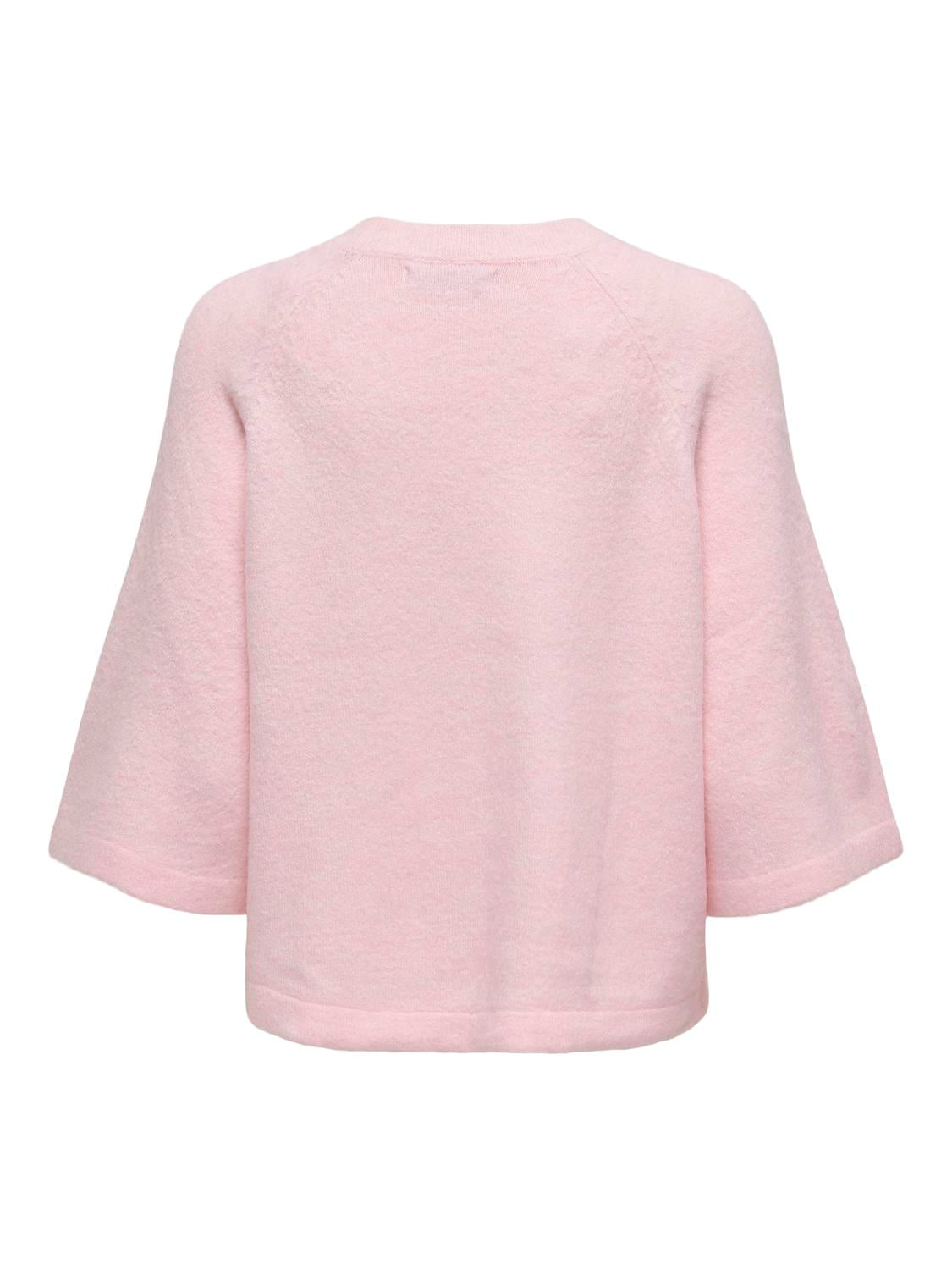 ONLSIMONI 3/4 PULLOVER KNT NOOS Rosa