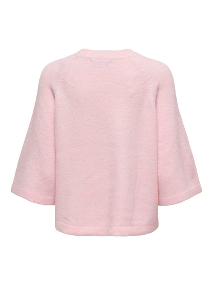 ONLSIMONI 3/4 PULLOVER KNT NOOS Rosa