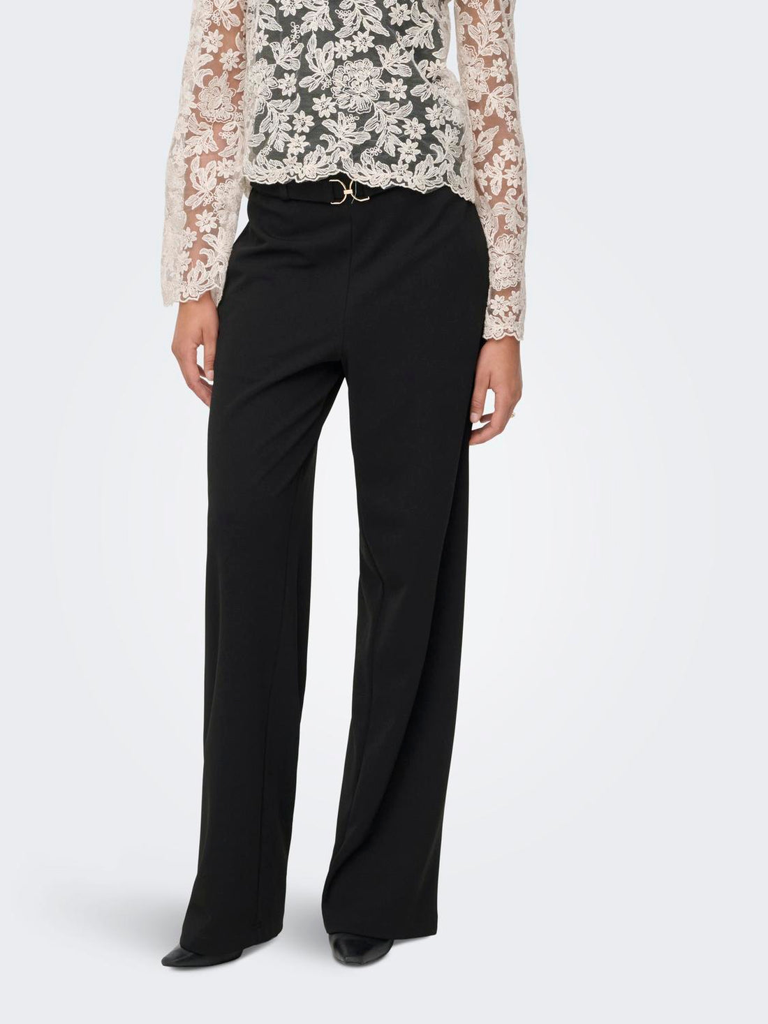 Onlgala Life Hw Belt Wide Pant Pnt Sort