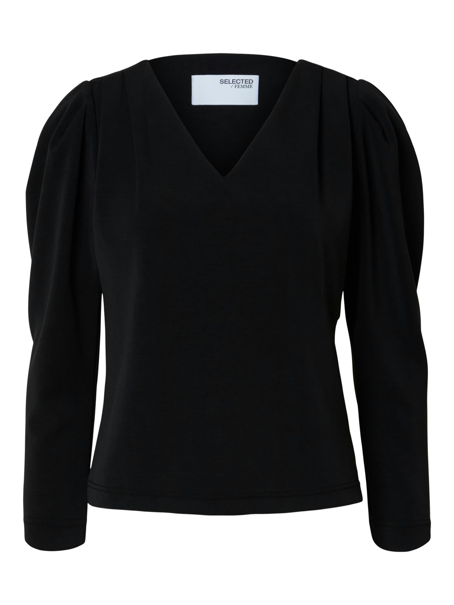 SLFFENJA LS V-NECK TOP Black