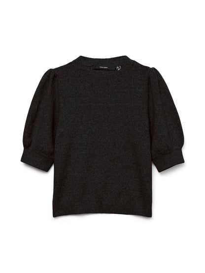 Vmdoffy 2/4 O-Neck Pullover Ga Noos Brun