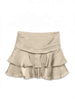 Vmpolly Hw Layer Short Skirt Wvn Beige