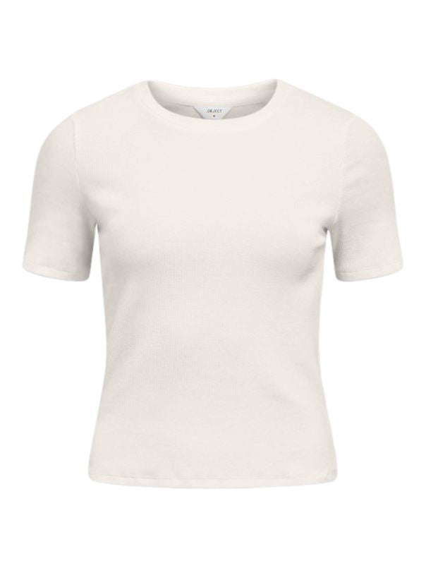 Objmoli S/s Sli T-Shirt Noos Beige