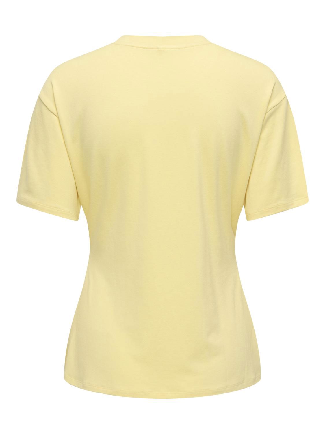 Onlceline S/s Button Top Ff Jrs Gul