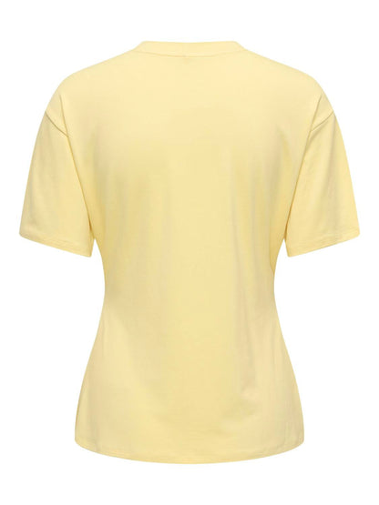 Onlceline S/s Button Top Ff Jrs Gul