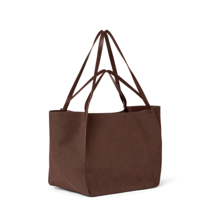 Day Imitation Suede Bag Brun