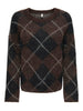 Onlnoeme Ls Pattern O-Neck Nca Knt Brun