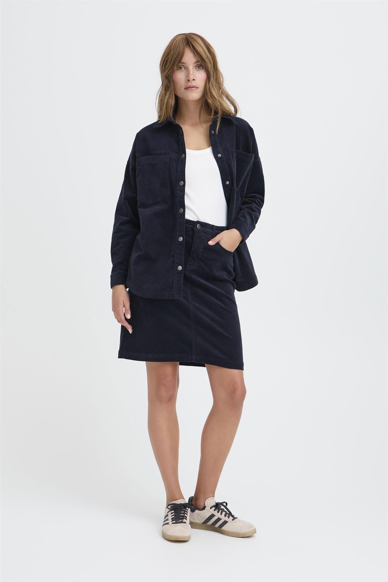 Pzsally Skirt Blå