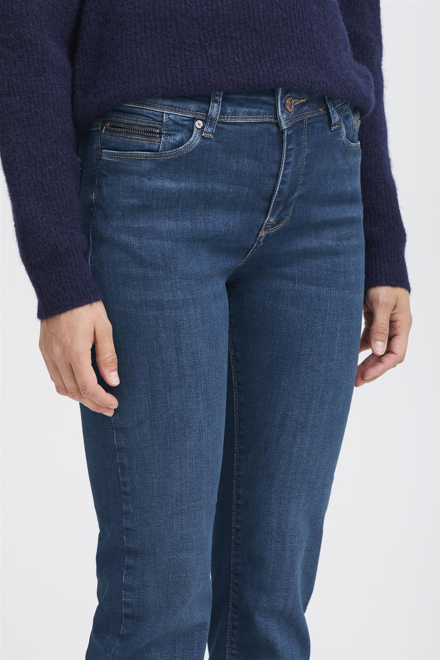 PZSANDRA HW Jeans Medium Straight Leg Jeans