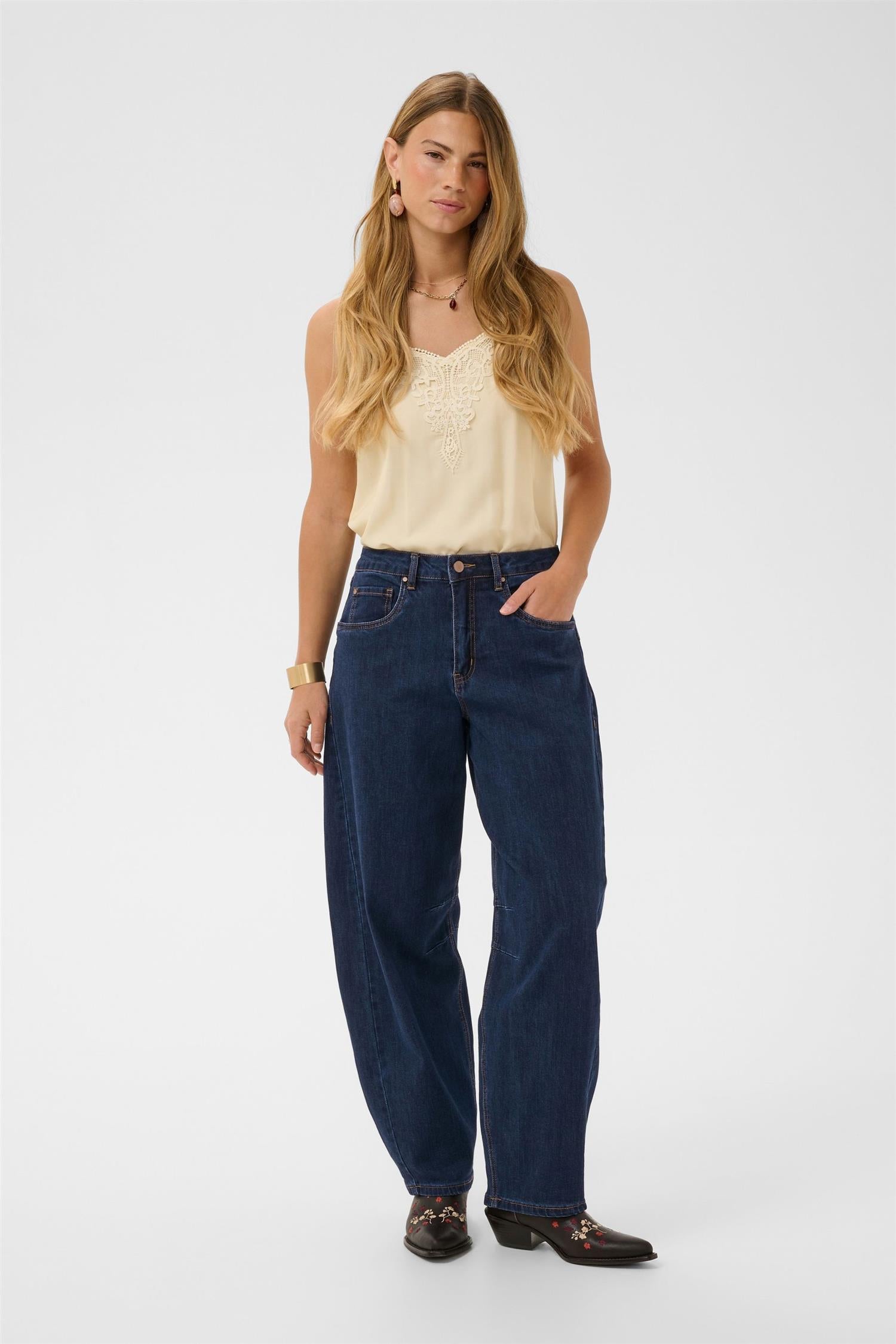 Crbahren Ankl  Balloon Jeans-Relaxed Fit Blå