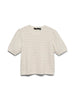 Vmdoffy Stitch 2/4 O-Neck Pullover Noos Beige