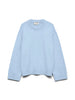 Awlaura Ls Crew Neck Knit Pullover Blå