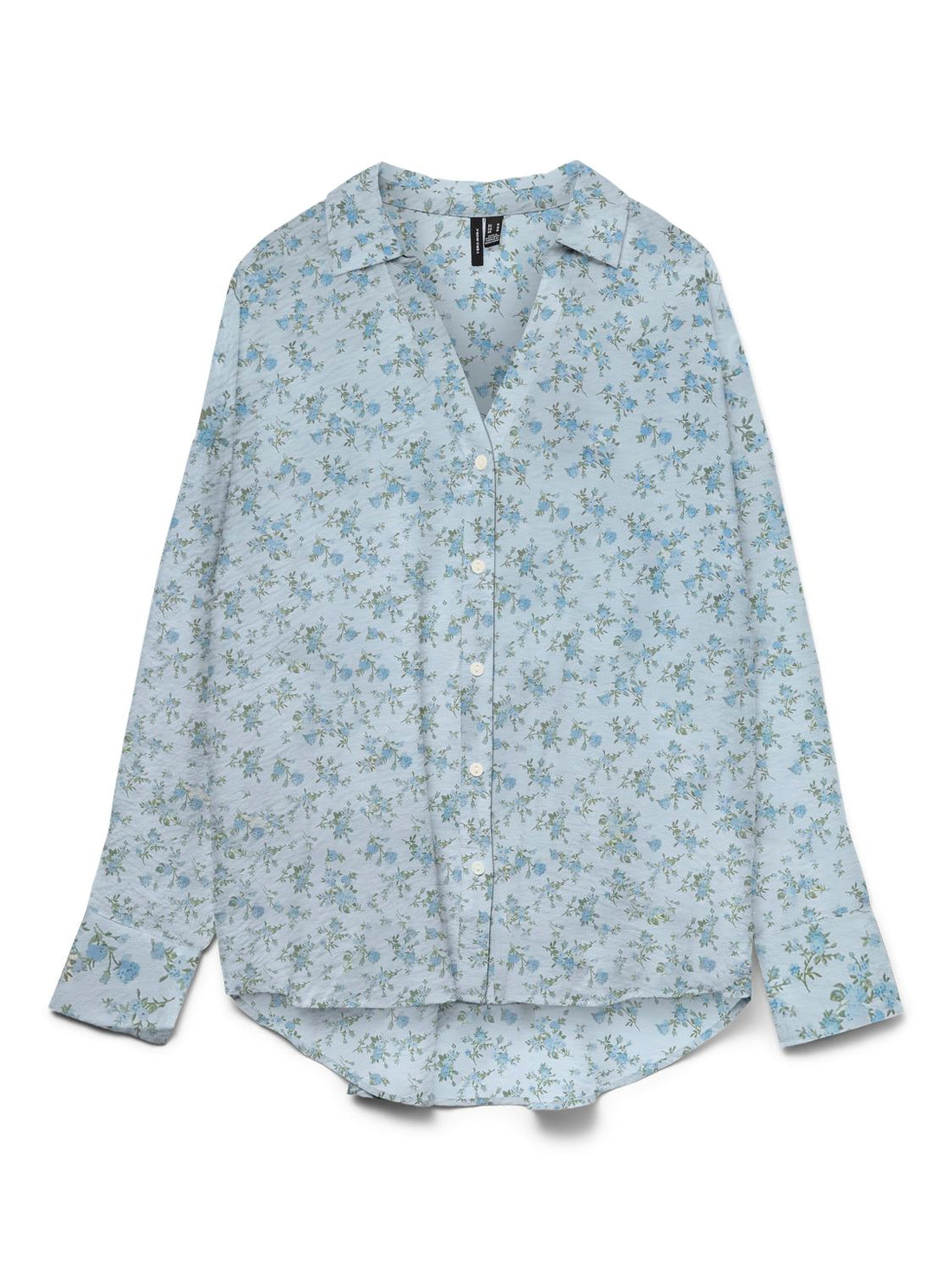 Vmjosie Ls Oversize Shirt Wvn Boo Blå
