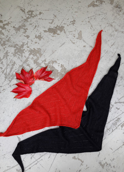 Bcdell knitted mini scarf Svart