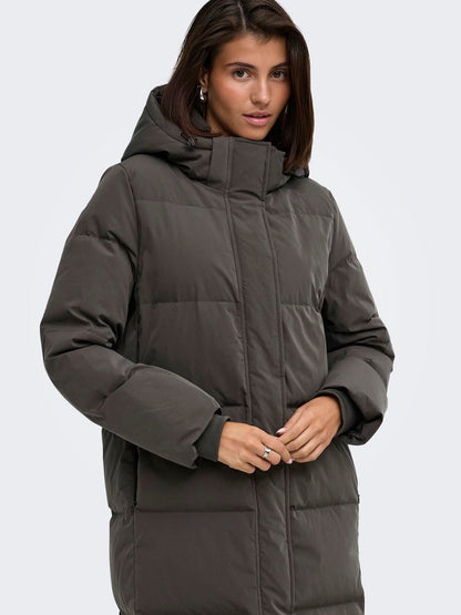 Jdyvictory Long Down Puffer Otw Noos Brun