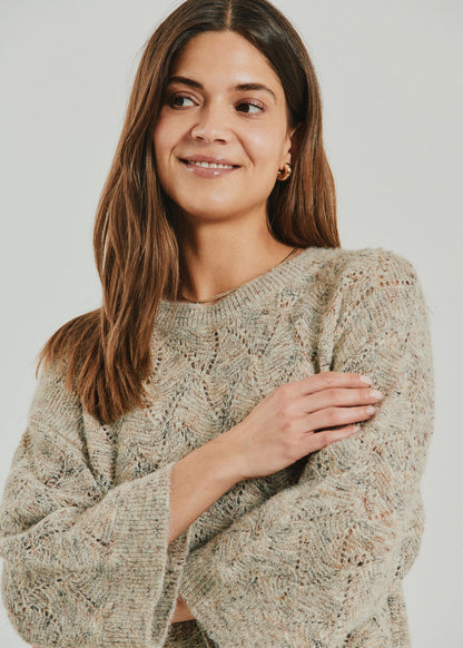 Fqestweed-Pullover Beige
