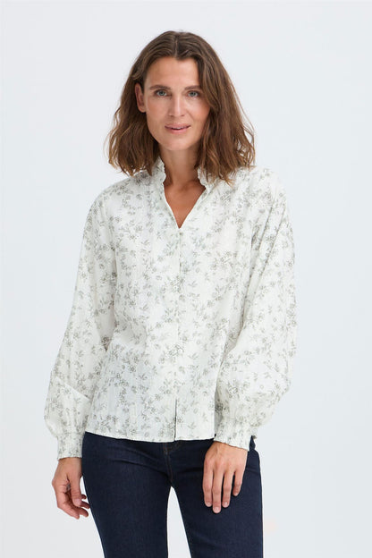 Pzdeborah Ls Blouse Beige