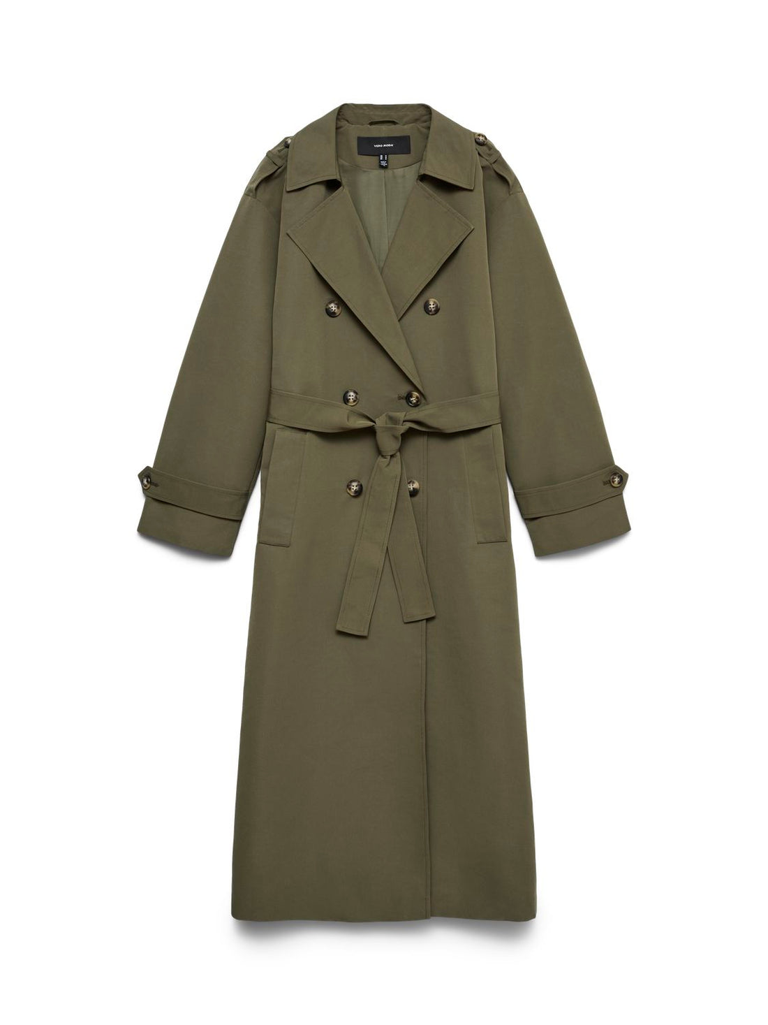 Vmmoe Long Trenchcoat Lcs Grønn