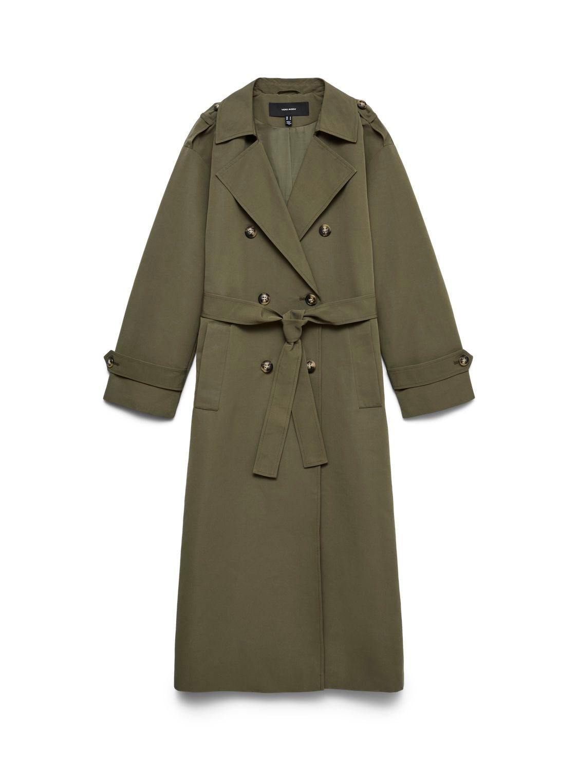 Vmmoe Long Trenchcoat Lcs Grønn