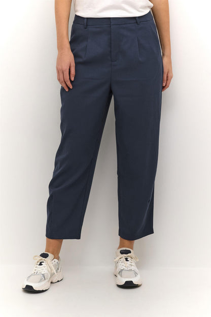 Kamerle Pants Cropped Blå