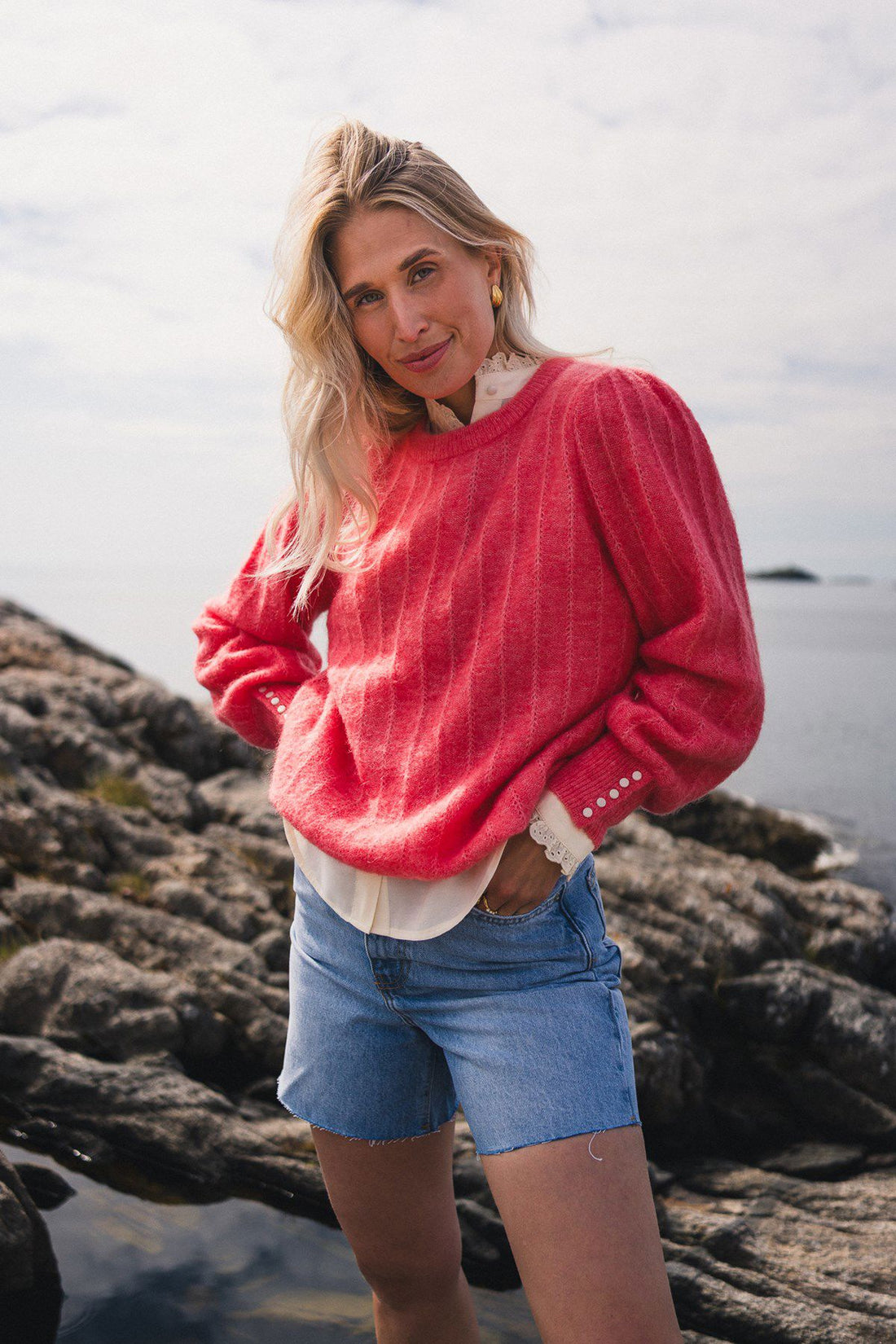 Rausamalie Puff Pullover Rosa