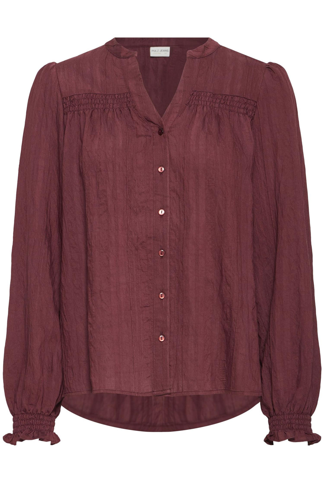 Pzesmee  Shirt Burgunder