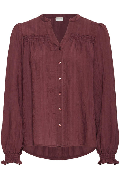 Pzesmee  Shirt Burgunder