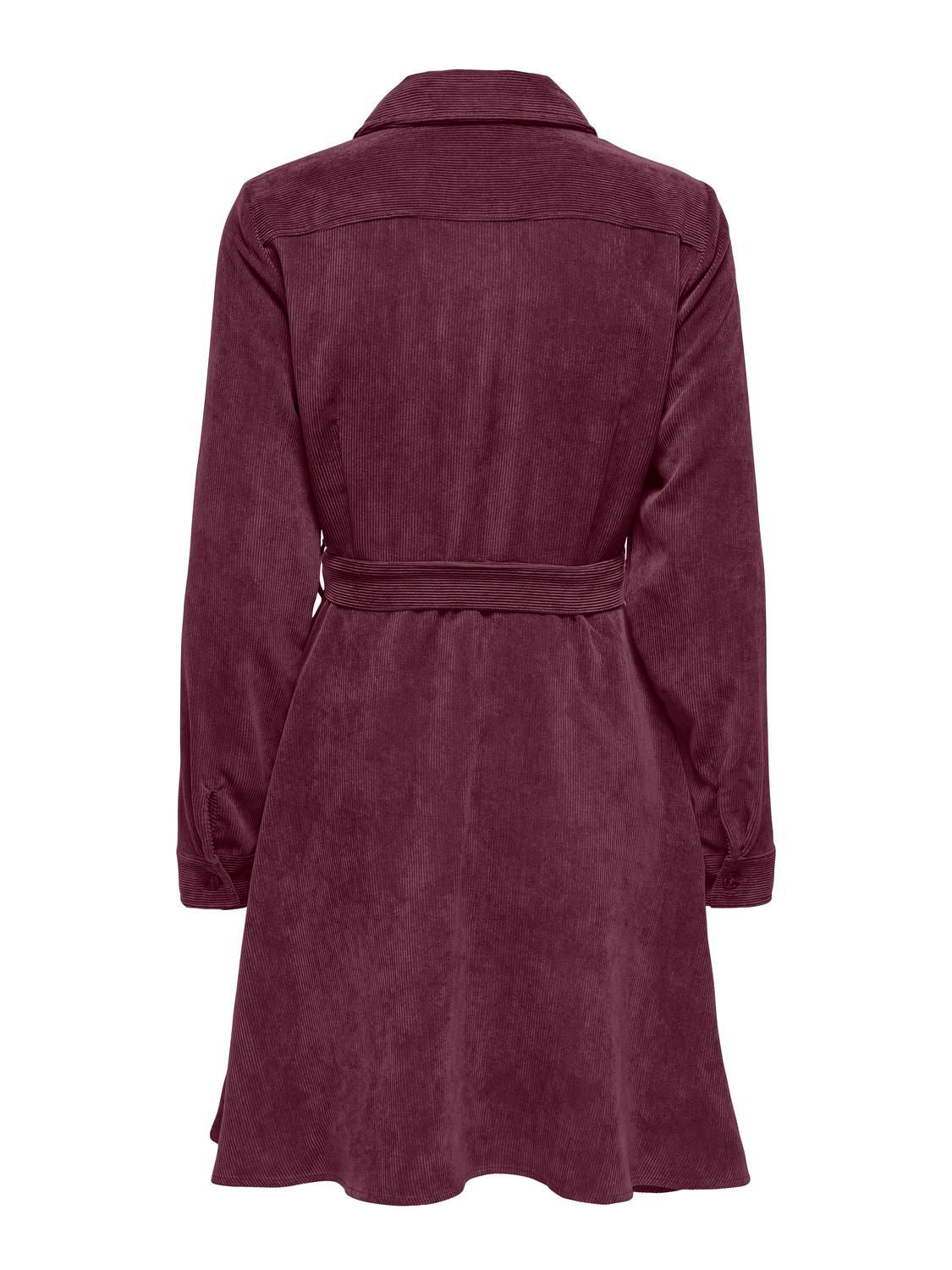 Jdyulla Ohio L/s Dress Wvn Dia Burgunder
