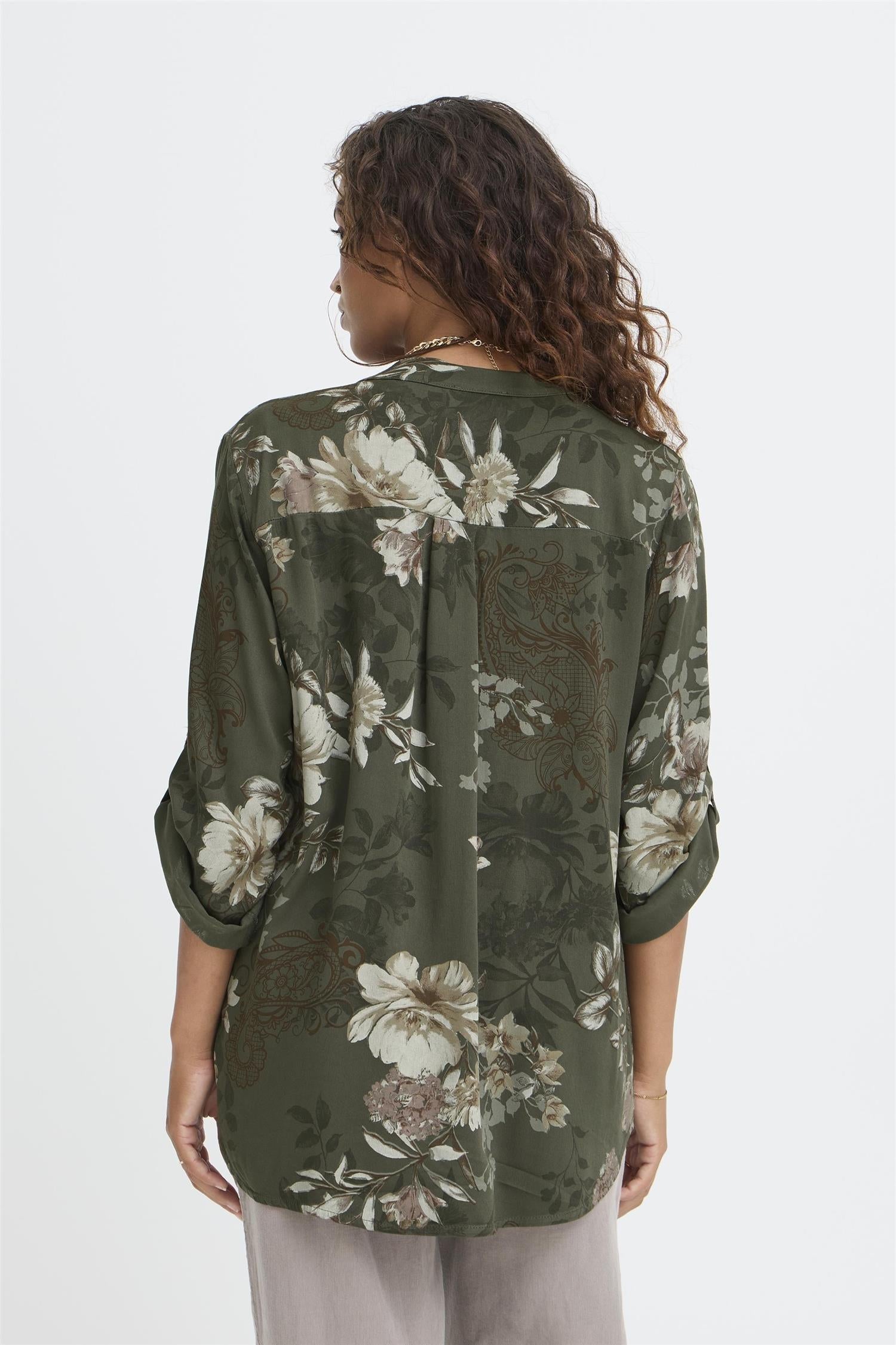 Sbwillow Blouse Dusty Olive