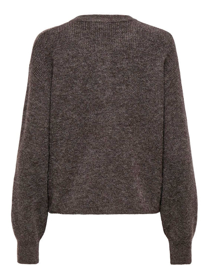 Jdylumi L/s Button Cardiga Knt Noos Grå