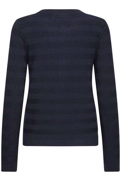 Pzsara Denim Mix Knit Blå