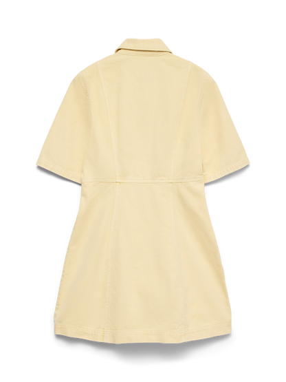 Vmdaisy 2/4 Short Denim Dress Noos Gul