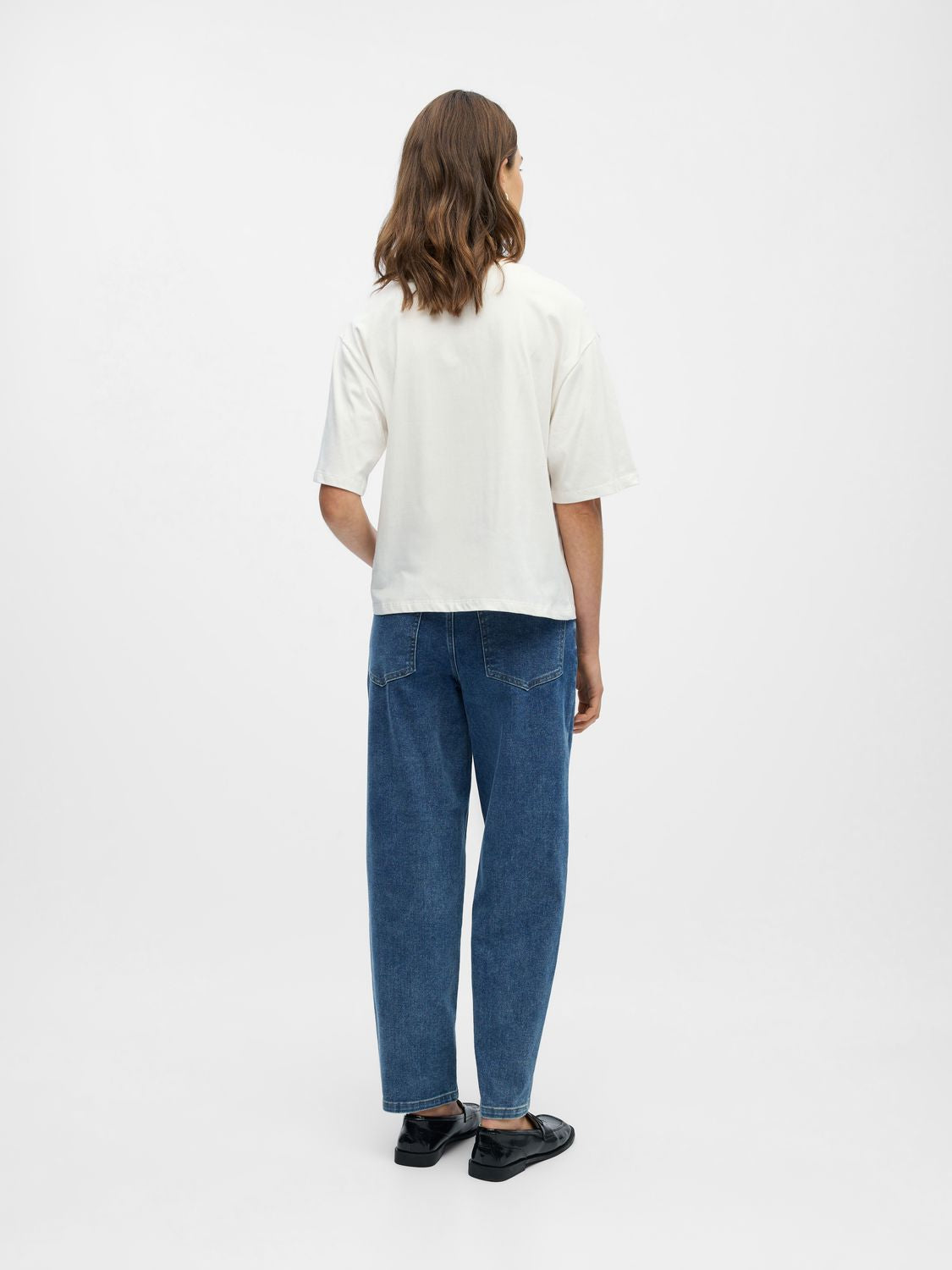 Objgima S/s Lo T-Shirt Noos Hvit