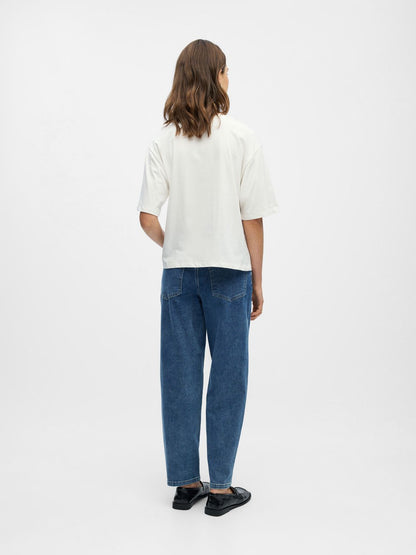 Objgima S/s Lo T-Shirt Noos Hvit