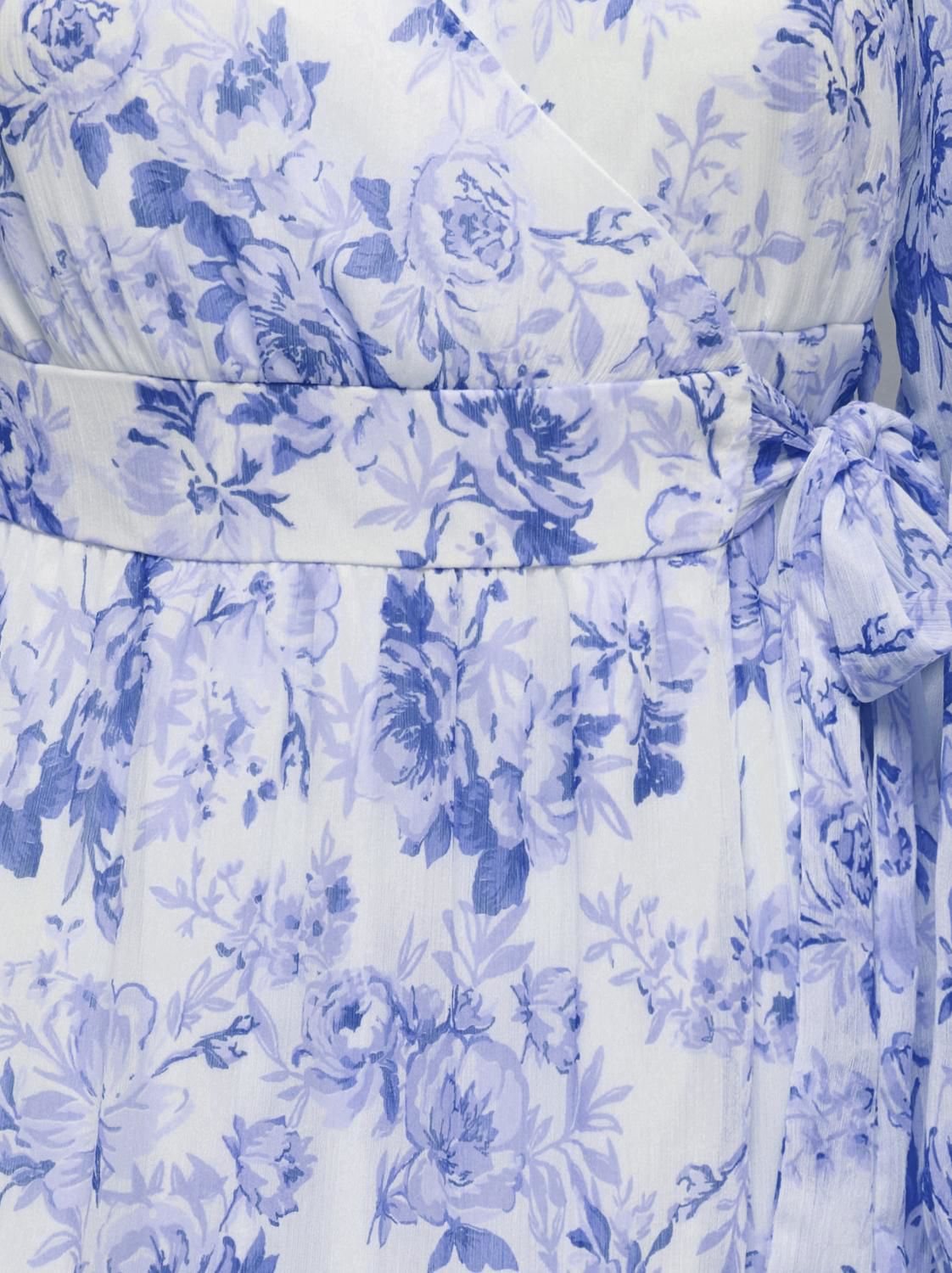 Onlmiriam Ls Wrap Midi Dress Cs Wvn Blå