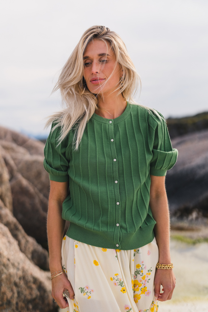 Rausguru 2/4 Cardigan Grønn