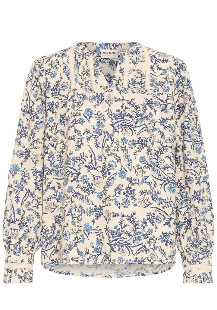 Pzabrina Blouse Blå