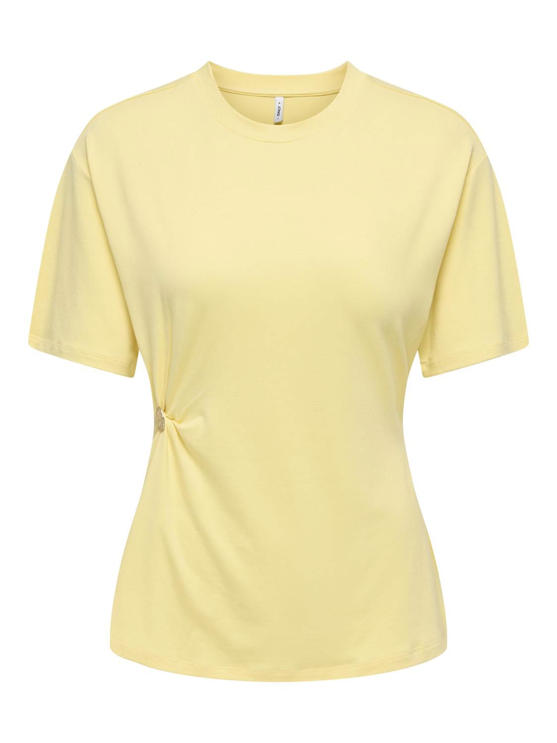 Onlceline S/s Button Top Ff Jrs Gul