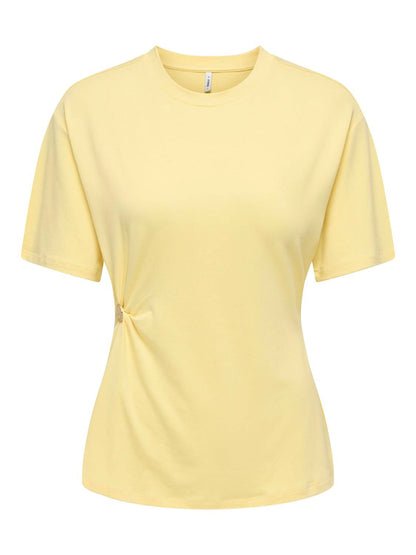 Onlceline S/s Button Top Ff Jrs Gul