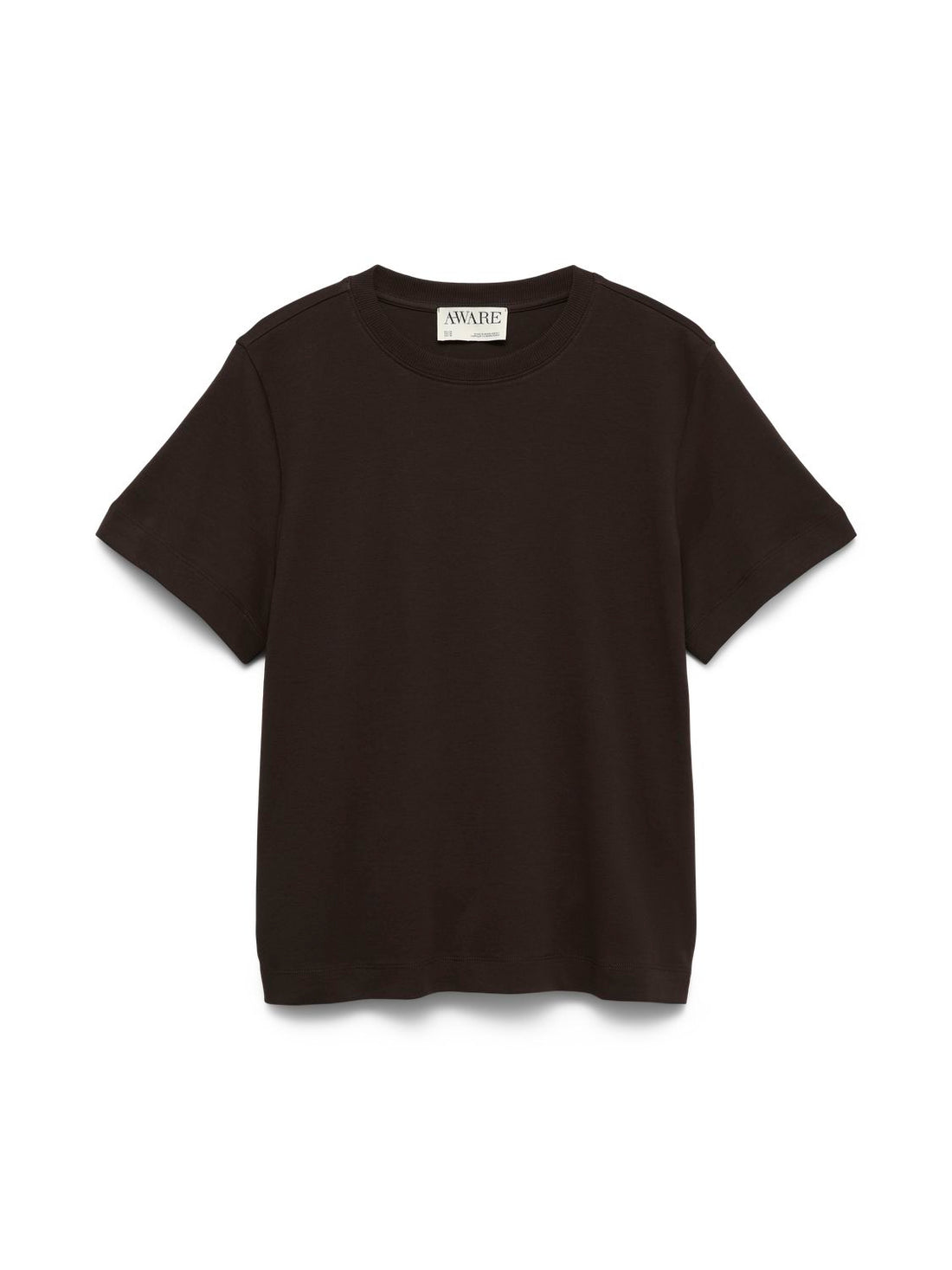 Awnaima Ss O-Neck T-Shirt Noos Brun