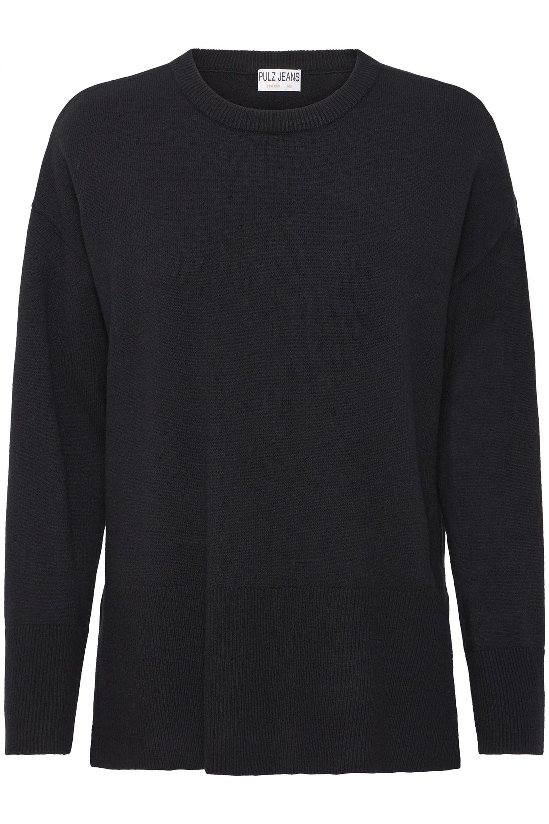 Pzsteffi Oneck Pullover Black Beauty