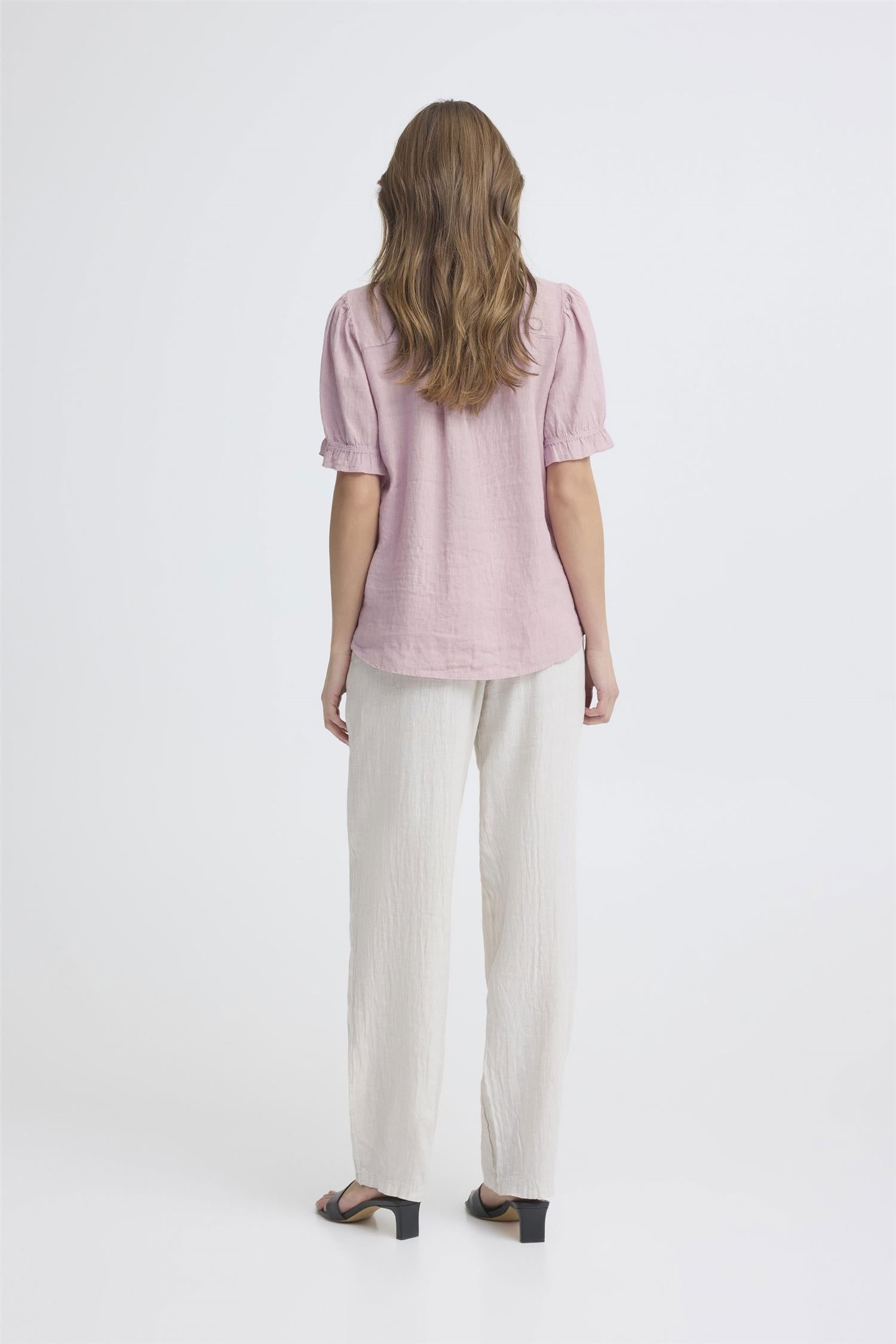 Sbfontanelle Ss Flounce Blouse Rosa